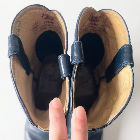 Tony Lama Dark Teal Blue Western Cowboy Boots Size 9.5 - Picture 10 of 12